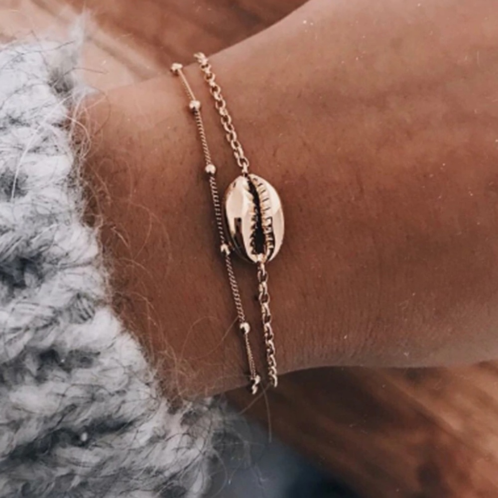 3 for $20 Daenerys Seashell Gold Bracelet
